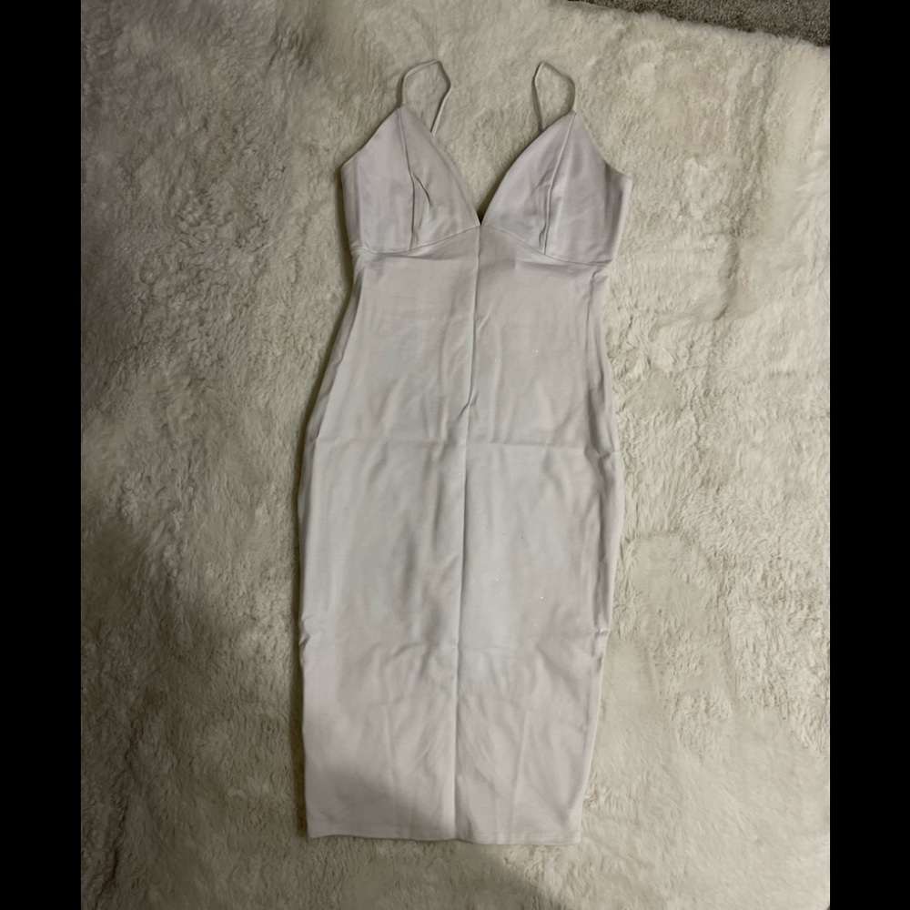 White fashion nova dress